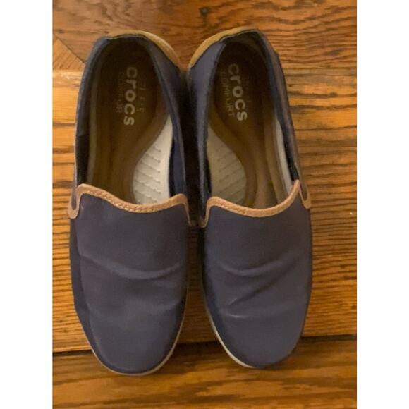 Crocs Santa Cruz Loafers Slip On Shoes Men’s 10 Dark Gray - Picture 6 of 8